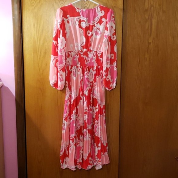 Traffic People Paisley Printed Aurora Midi Dress. Paisley. Damask. Medium/Large. - Picture 11 of 14